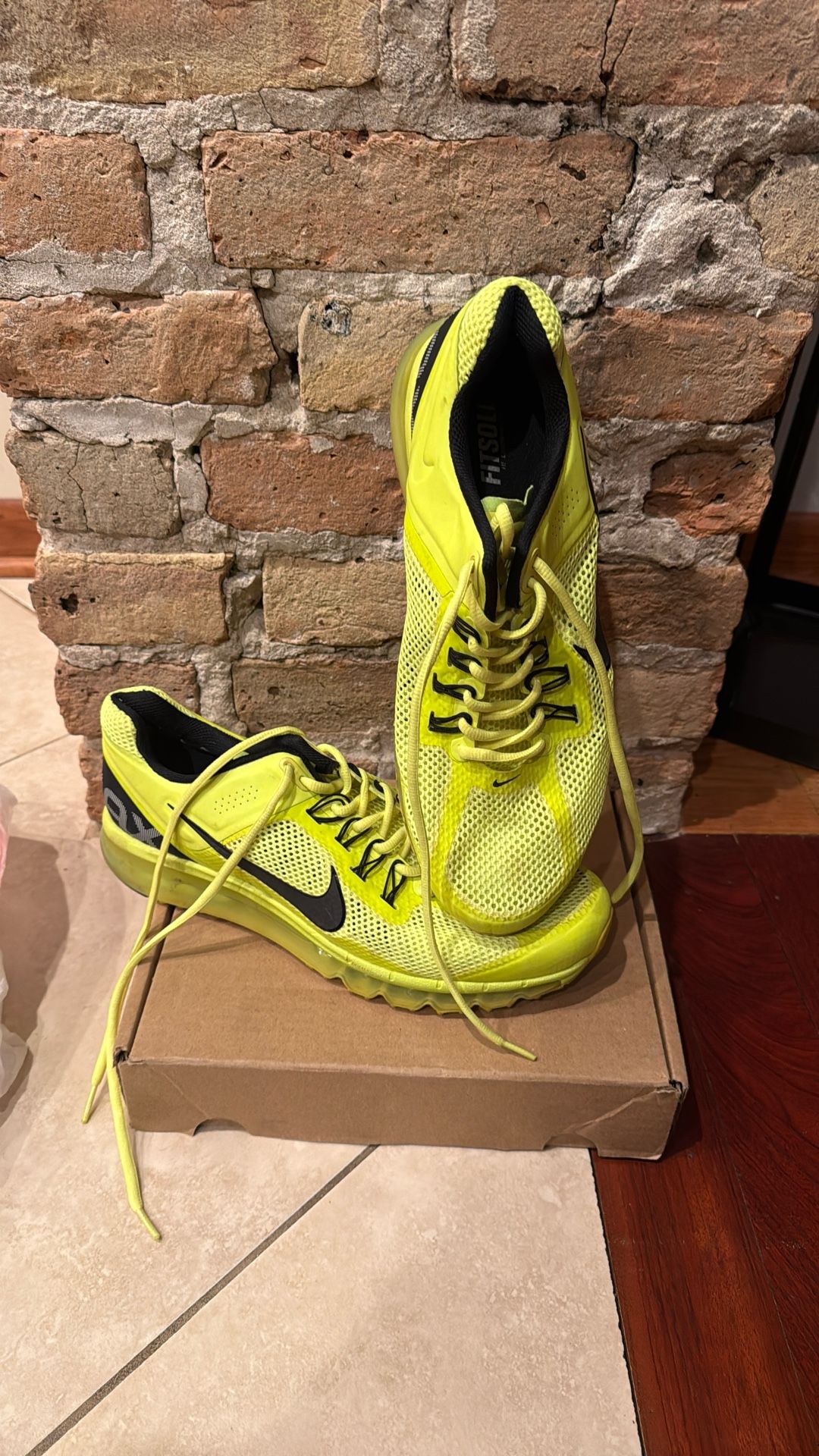 Nike Bright yellow Air Max Size 12