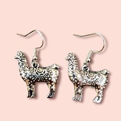 Womens Llama Earrings 