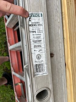 Aluminum and fiberglass ladders