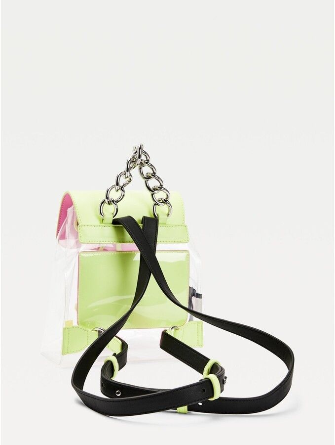 Tommy Hilfiger Colorblock Transparent Mini Backpack Briefcases