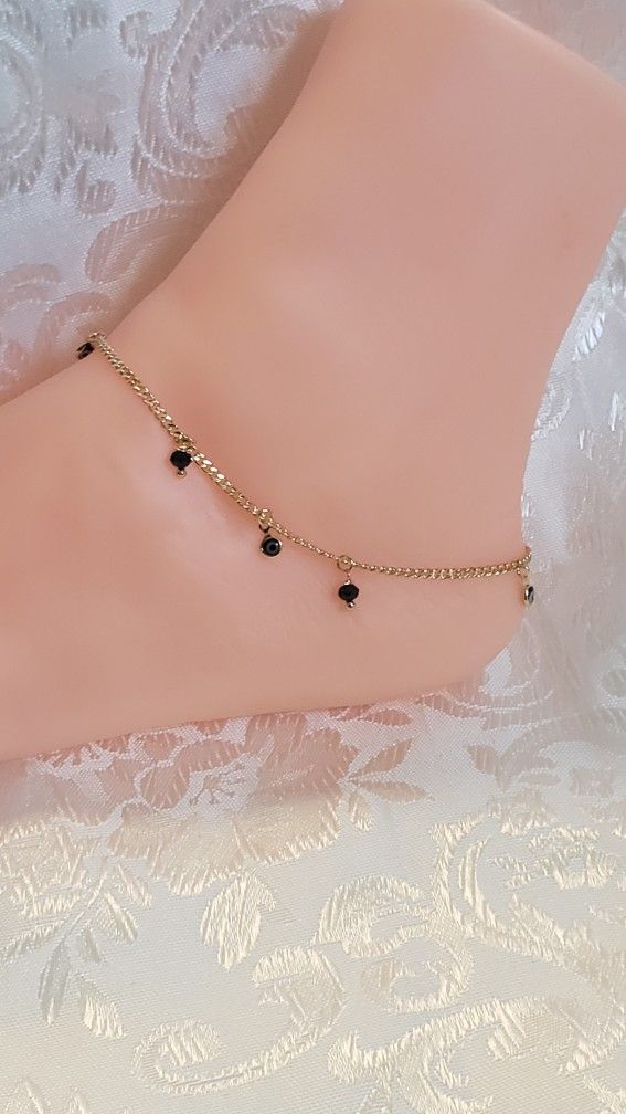 18k Gold Filled Anklet 10 In