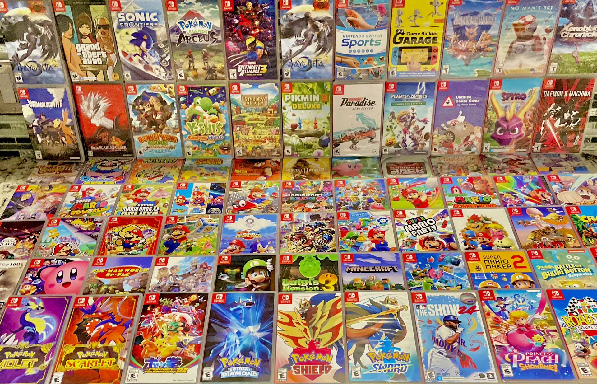 Nintendo Switch Games Pokemons Mario's And More