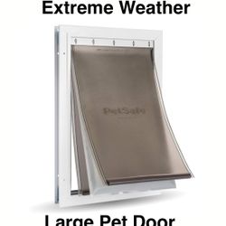 New Open Box PetSafe Extreme Weather Aluminum Dog/Cat Door, Large