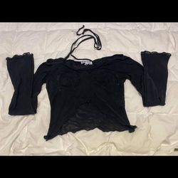 Black crop top 