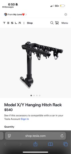Tesla Model X/Y Hanging Hitch Rack