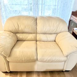 Leather couch & loveseat - Like New - Must sell