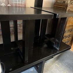 Black Coffee Table And Two End Table 