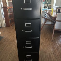 black filing cabinet 