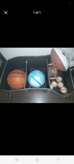 Basketball, Soccer, Football, and Baseball