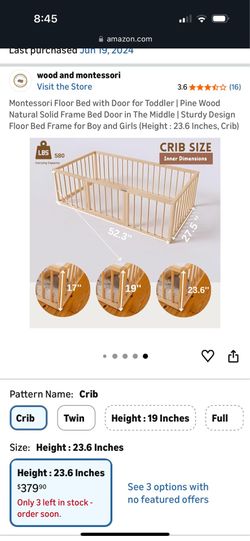 Montessori Floor Bed