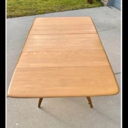 Vintage Heywood Wakefield Dining Set With 6 Chairs