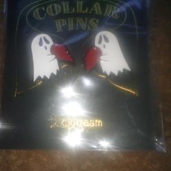 Ghost Heart Enamel Pin