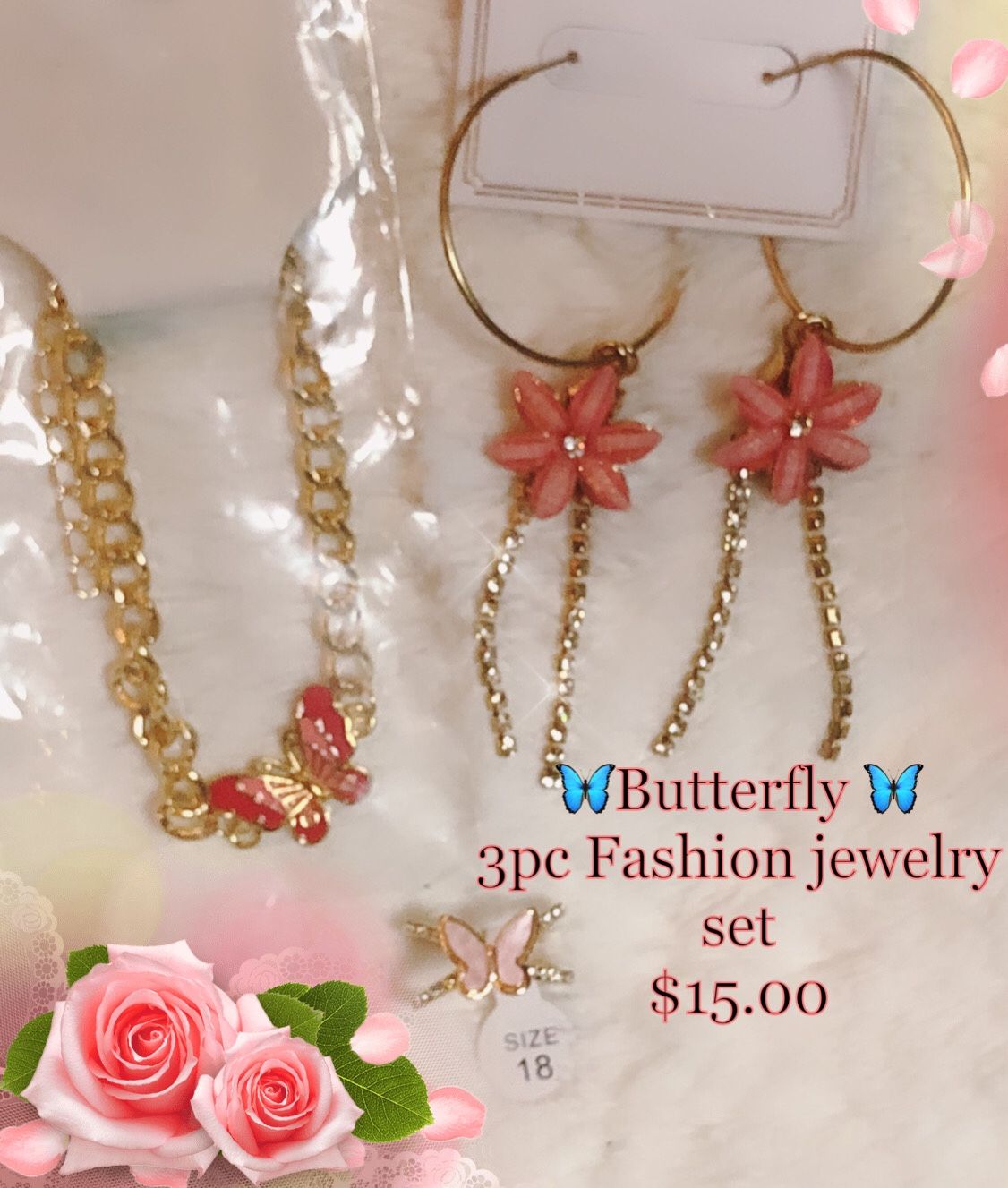 Sunset Butterfly 🦋 Bracelet Set