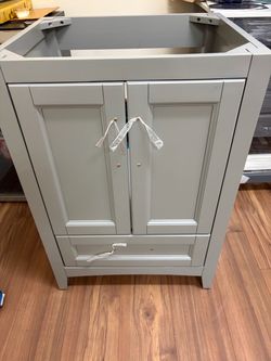 24 Inch Vanity Cabinet Gray Color Special price $95