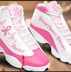 Breast cancer tennis shoes