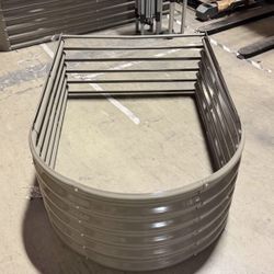 New 54"× 38"×16" Arch Shape Galvanized Raised Planter Box Metal Garden Bed Plant Outdoor