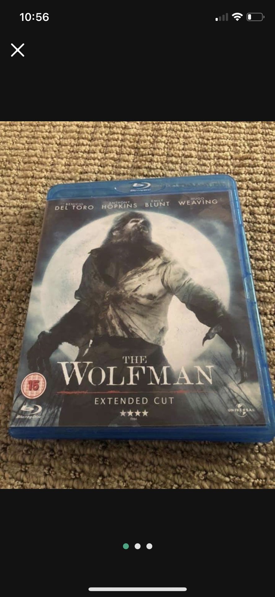 The wolfman Blu-ray