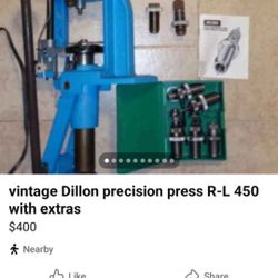 Vintage Dillon Precision Press R-L 350