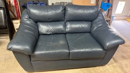 Dark Blue Loveseat