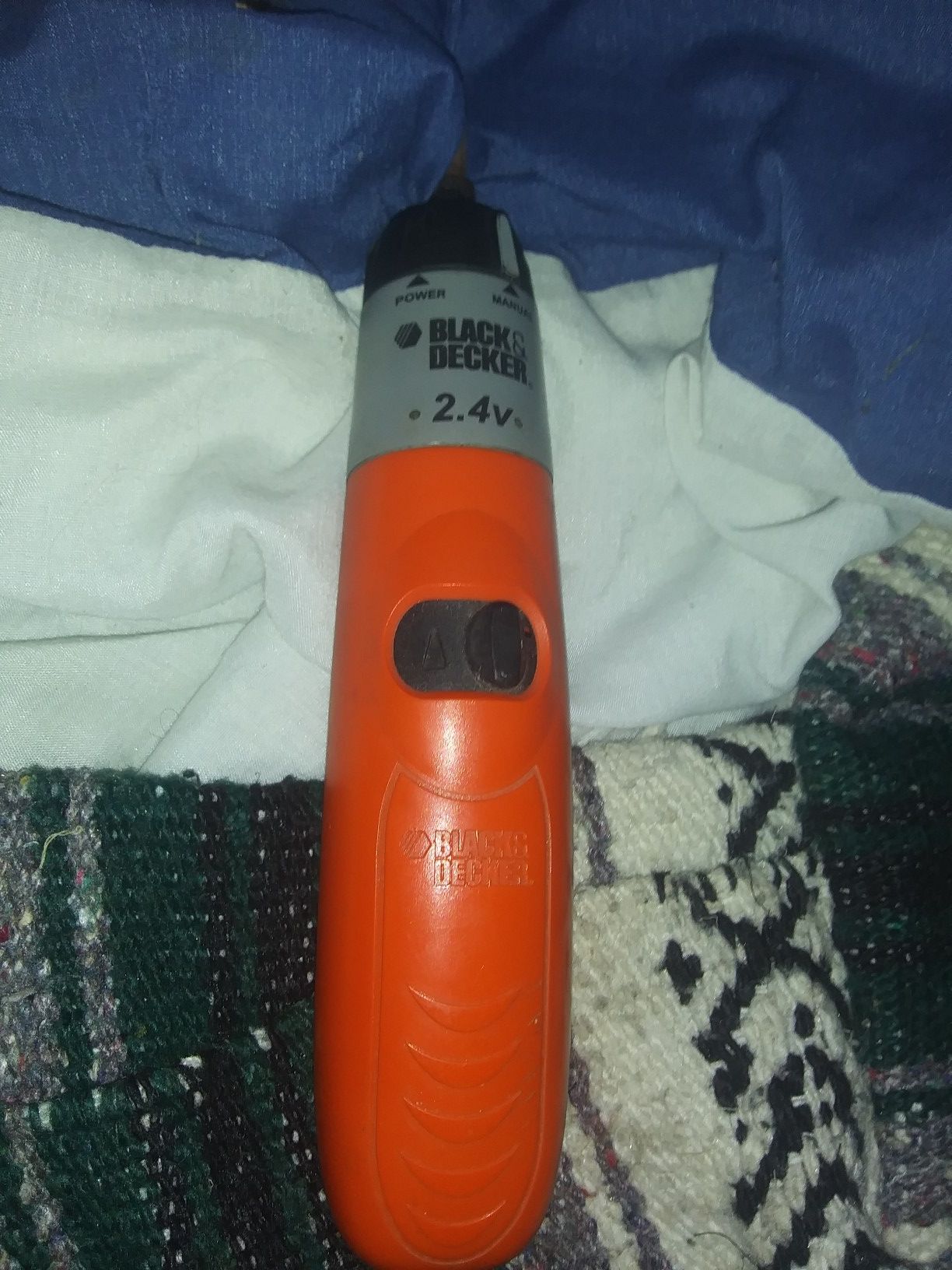 Orange. .2.4v. Battery powerdrill