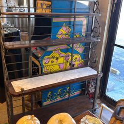 Bakers Rack With Marble 