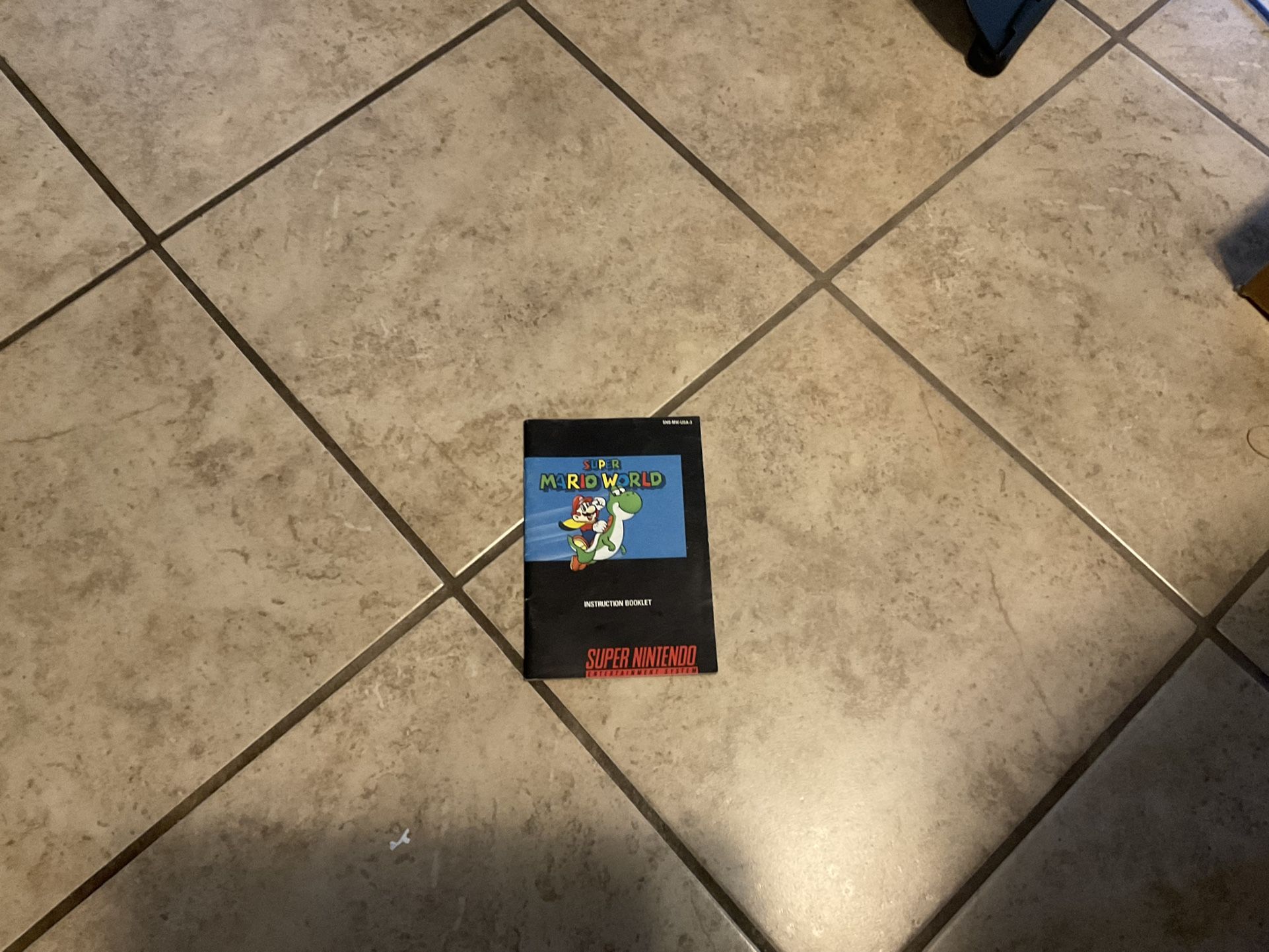 Super Mario World SNES Manual
