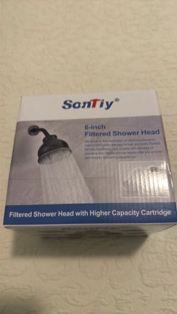 $30 Sontiy 6 inch shower head with high capacity filter cartridge