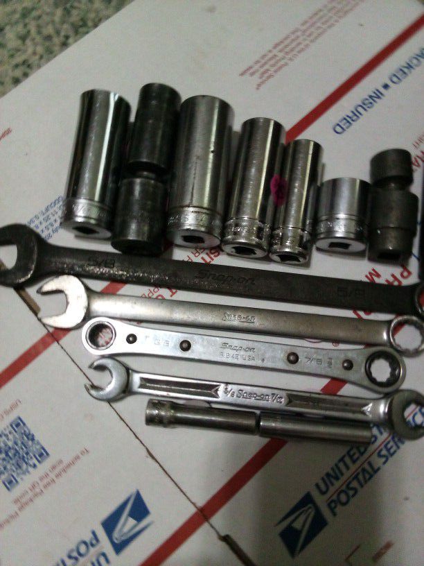 Snap On Specialty Wrenches And Sockets And A Couple Of Mac Tools 