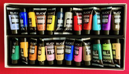 Blick Studio Acrylics - Primary Red, 4 oz tube