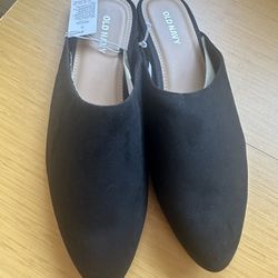 Old Navy Women Black Mule Shoes