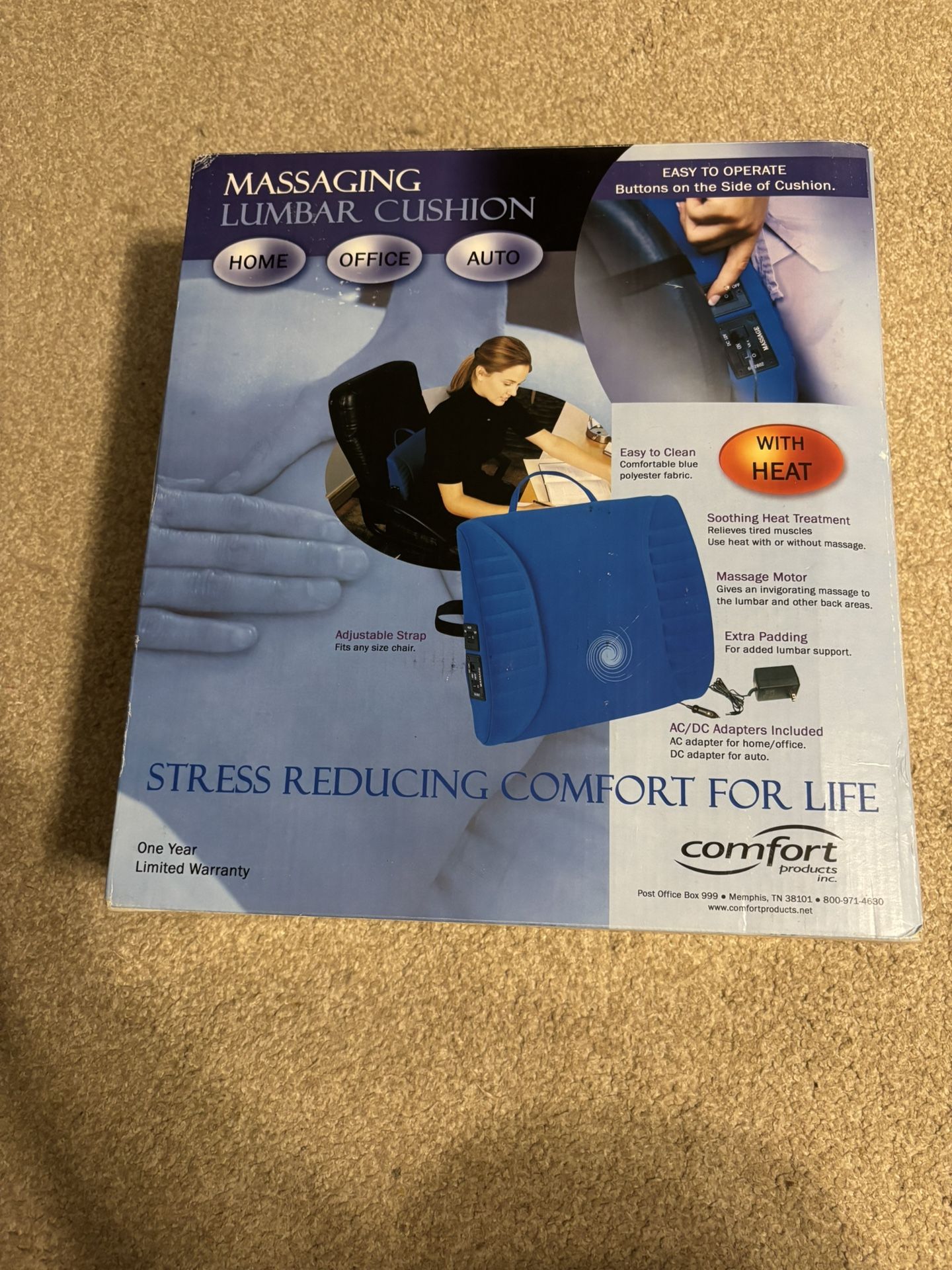 Massaging Lumbar Cushion