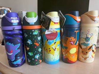 Pokemon x Owala FreeSip 16oz FULL SET of 5 pikachu charizard evee gengar