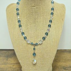 Sterling Silver Crystal Necklace