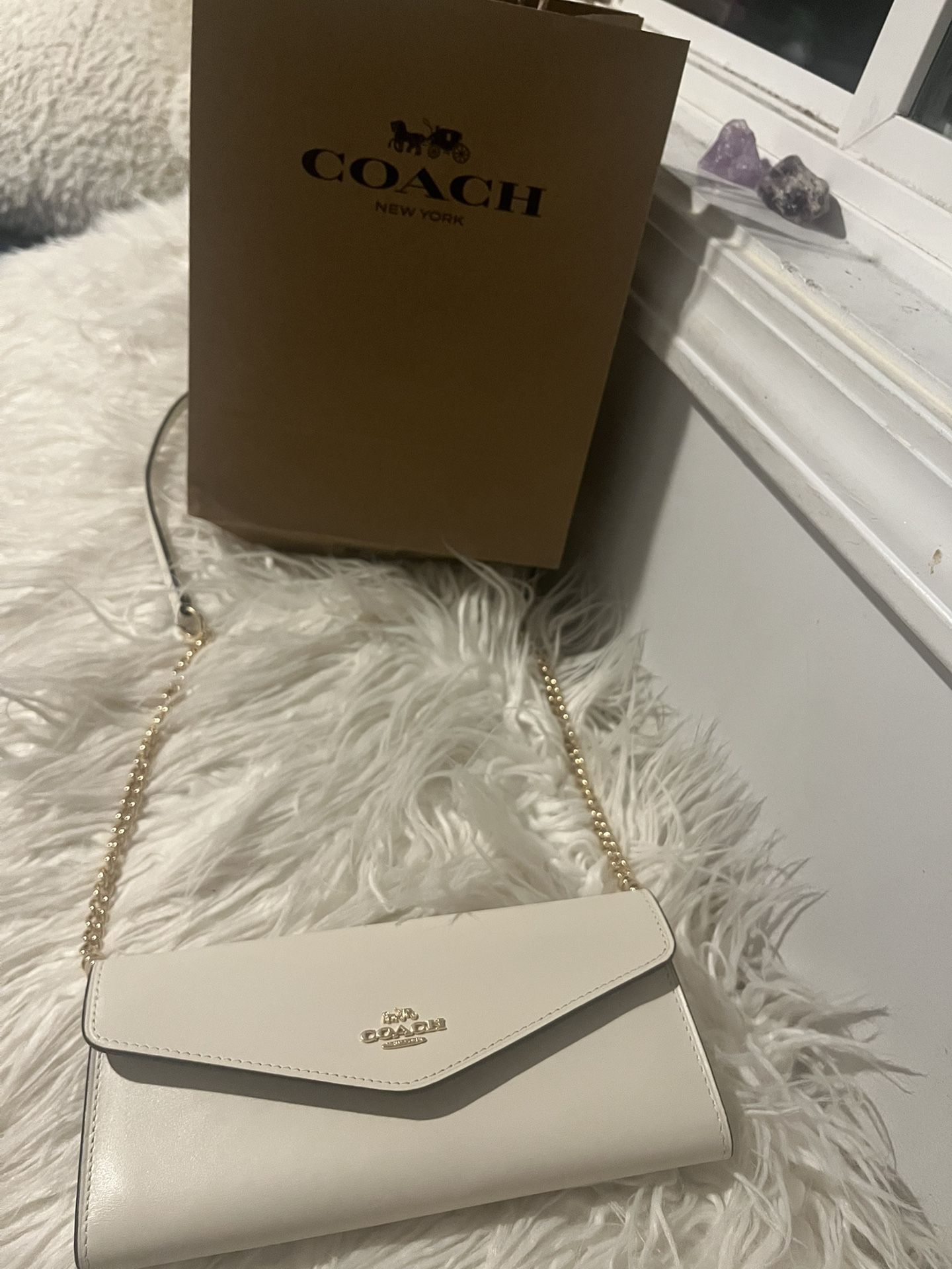 Coach Mini White Purse/wallet