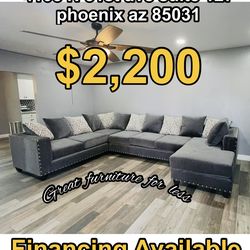 Big sectional grey brand new