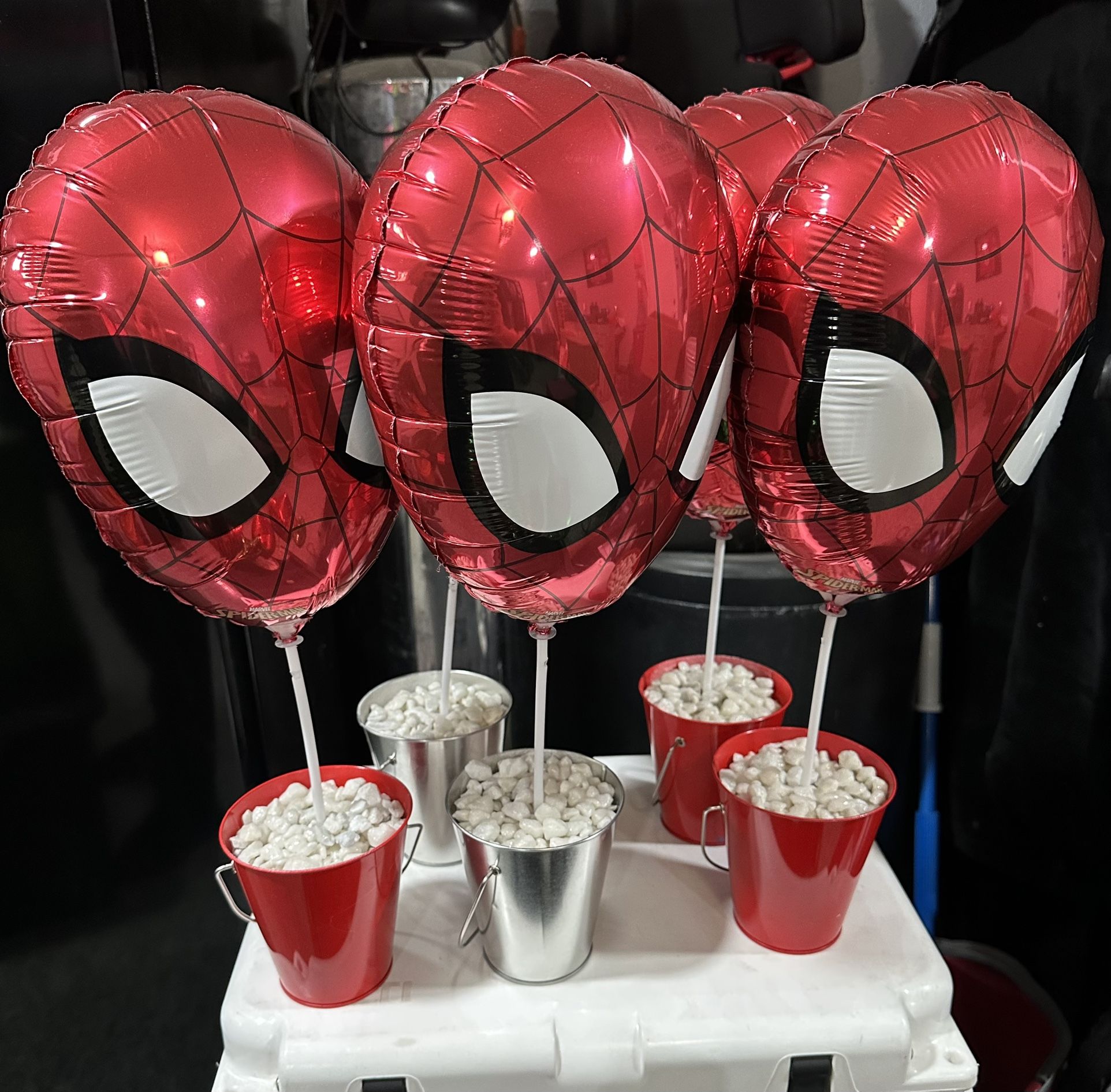 Spider-Man Balloon Centerpieces 