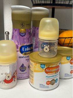 Baby bottles and formula