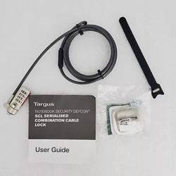 Targus Notebook Security Defcon CL Serialized Combo Cable Lock