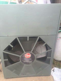 Used Rheem classic air conditioner and Inferno Furnace