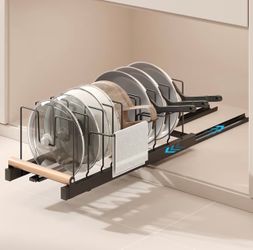 Pull-Out Pot and Pan Organizer Rack