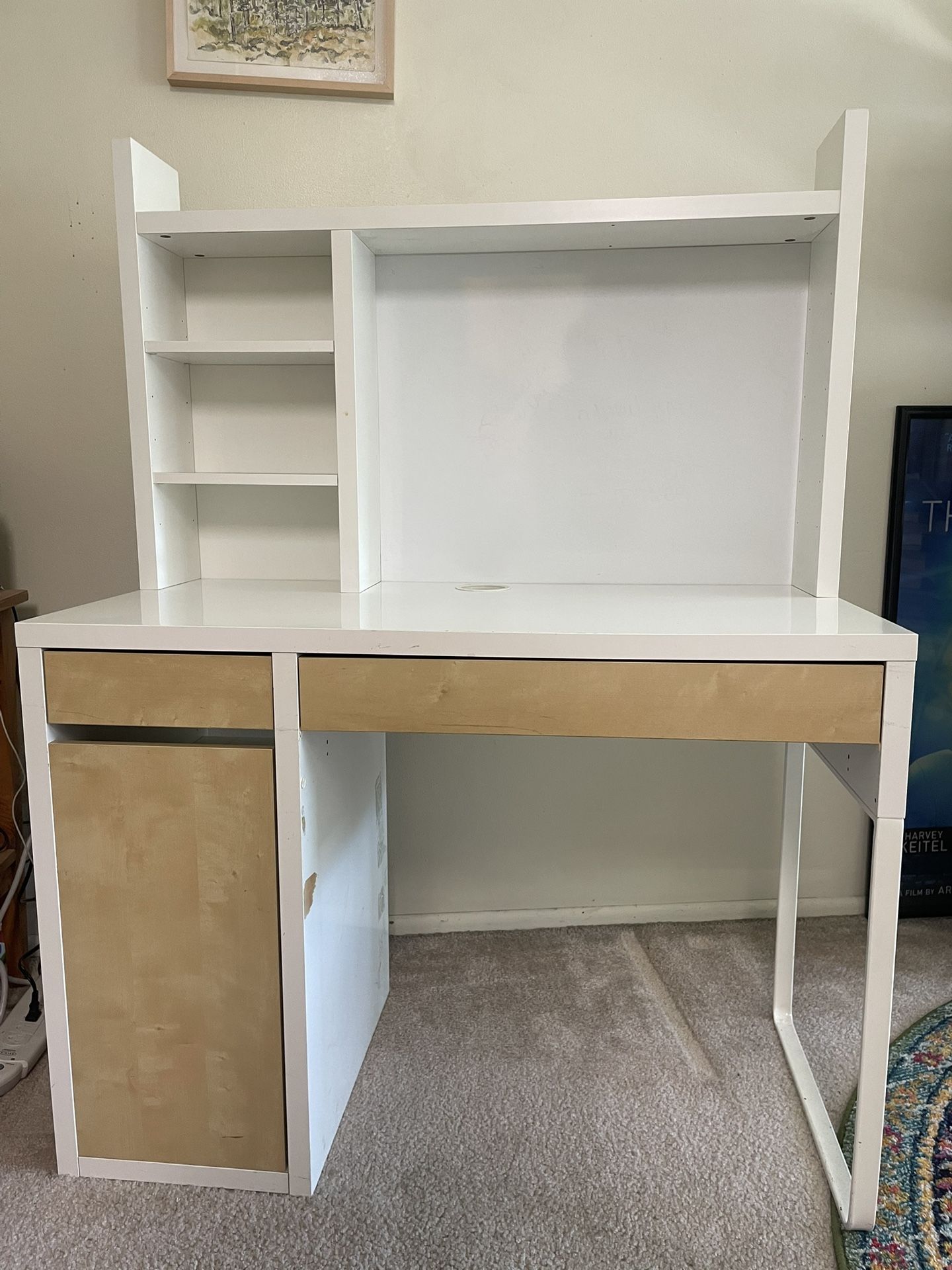 White IKEA Desk