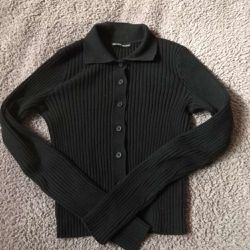 Brandy melville long sleeve black collared button up