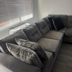 Gray sofa sectional