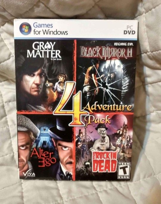 Sealed PC CD-ROM Computer Game 4 Adventure Pack