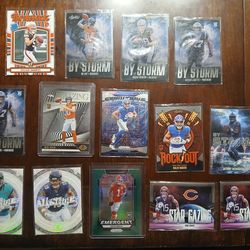 Football rc inserts parallels & no parallels cards