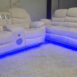 Brand New Byers Market Ultra Plush Corduroy Sofa/Ls Sets with Bluetooth, Speakers and More!! $1150 