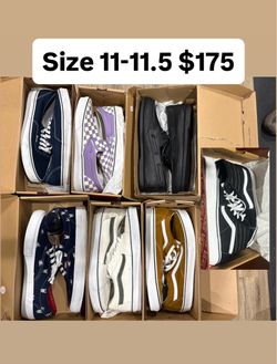 Men’s vans size 11-11.5