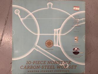10 Piece Steel Wok Set (New) Martha Stewart