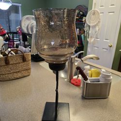 Glass Candle Holder
