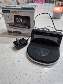 Universal Lighted Phone Charger Alarm Clock